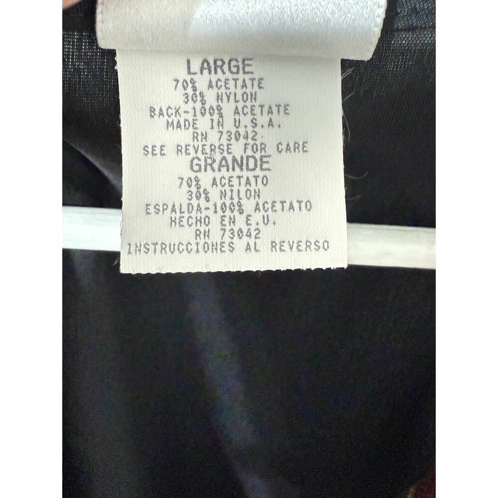 VTG Jaclyn Smith Patchwork Floral Velvet Vest Boho Artsy Grannycore Women’s L - Picture 9 of 12